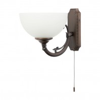 Eglo-Savoy W/L 1X40W & 2X40W E14 Wall Light ORB - Bronze